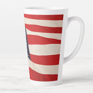 Flag Of America Latte Mug