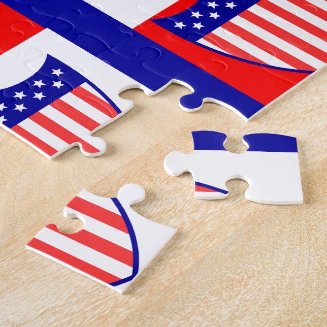 Flag of america puzzle (Side)