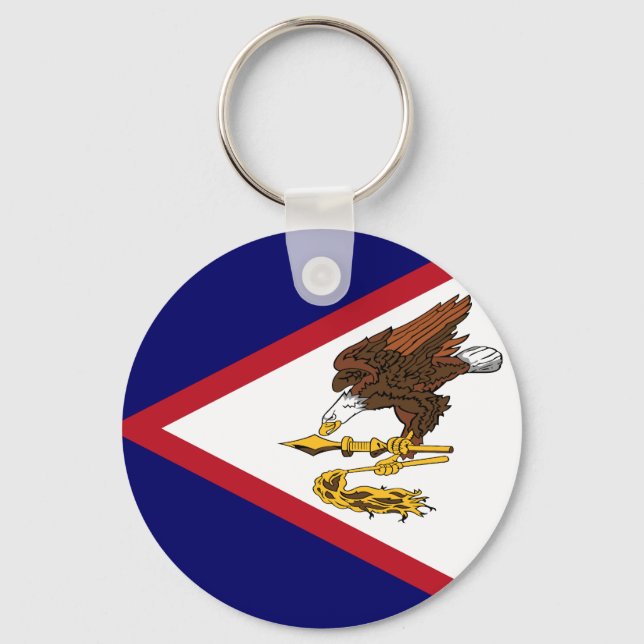 Flag of American Samoa Key Ring (Front)