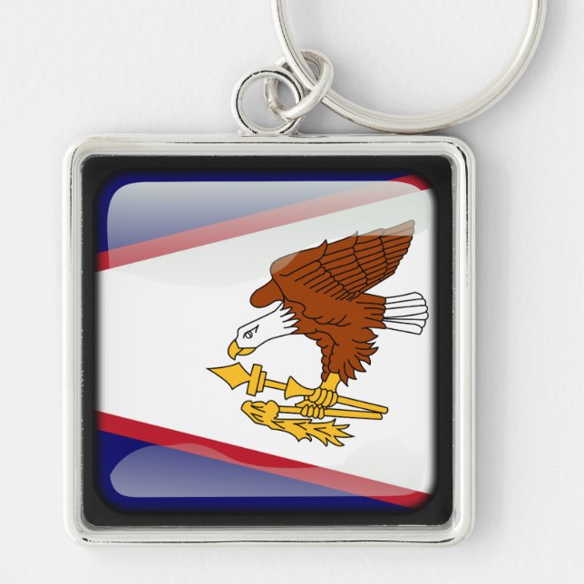 Flag of American Samoa Key Ring (Front)