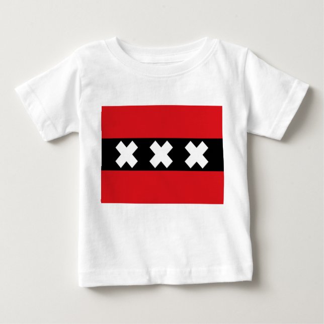 Flag of Amsterdam Baby T-Shirt (Front)