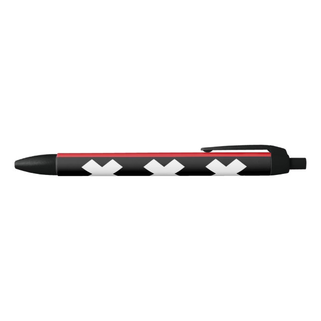 Flag of Amsterdam Blue Ink Pen (Top)