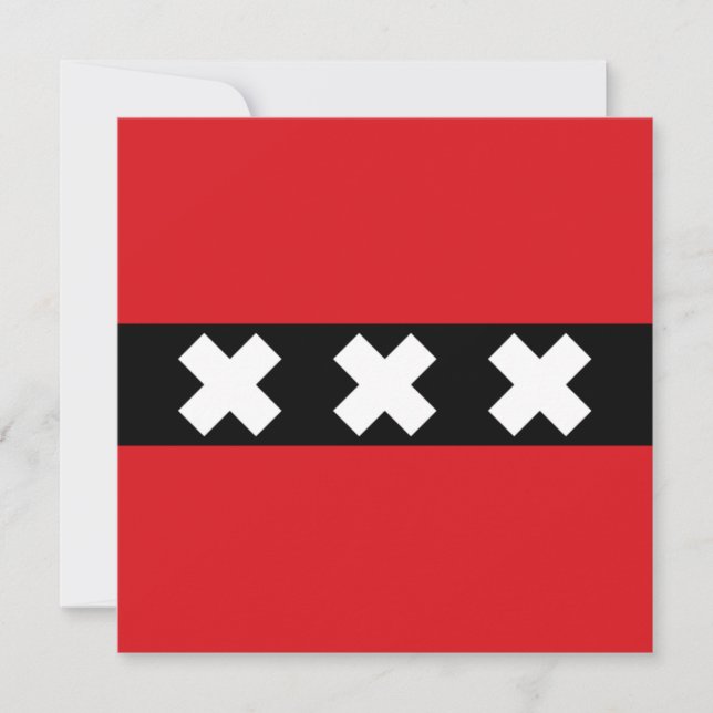 Flag of Amsterdam Card (Front)