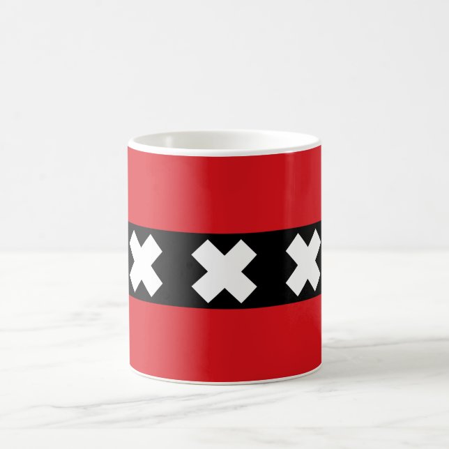 Flag of Amsterdam Coffee Mug (Center)