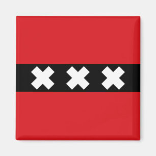 Flag of Amsterdam Magnet