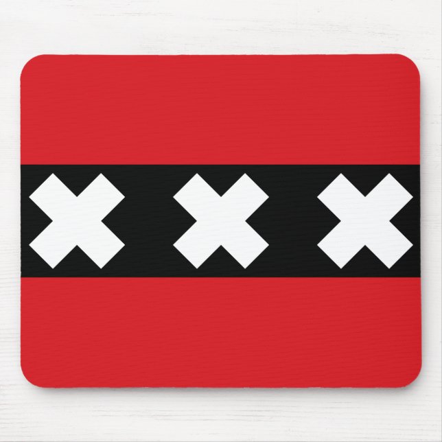 Flag of Amsterdam Mouse Pad (Front)