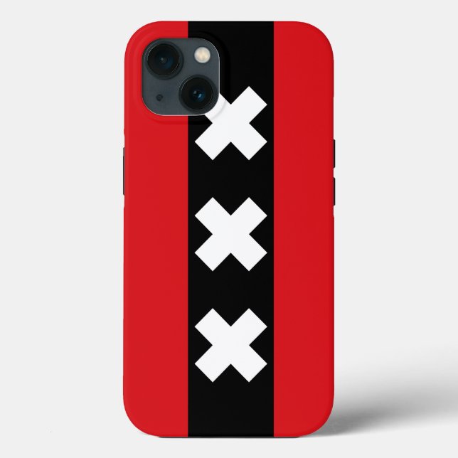 Flag of Amsterdam, Netherland Case-Mate iPhone Case (Back)