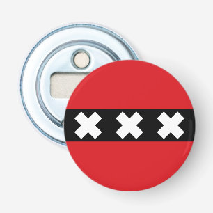 Flag of Amsterdam, Netherlands Bottle Opener