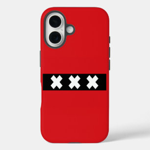 Flag of Amsterdam, Netherlands iPhone 16 Case