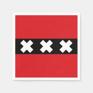 Flag of Amsterdam, Netherlands Napkin