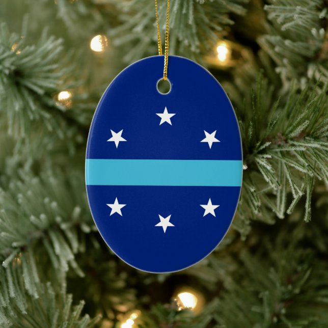 Flag of Anaheim, California Ceramic Ornament (Tree)