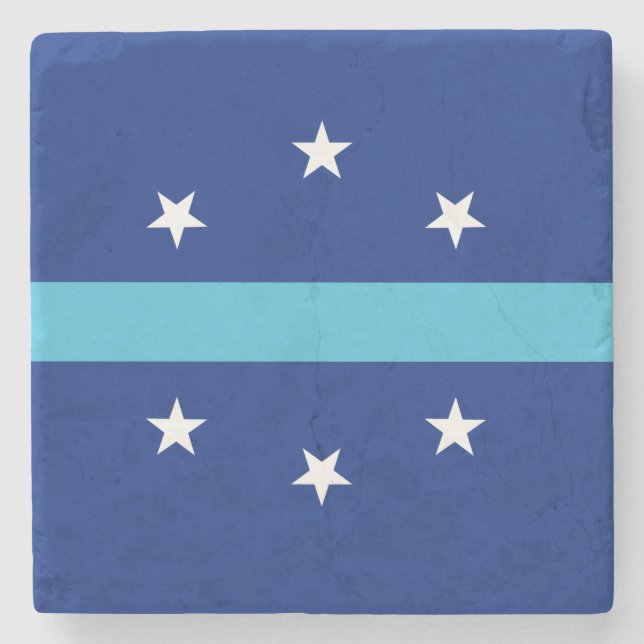 Flag of Anaheim, California Stone Coaster (Front)