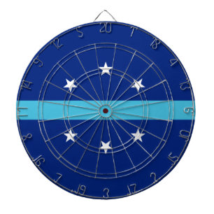 Flag of Anaheim (California, USA) Dartboard