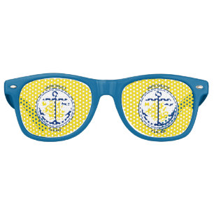 Flag of Anchorage, Alaska Retro Sunglasses