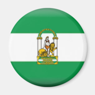 Flag of Andalucia - Spain Magnet