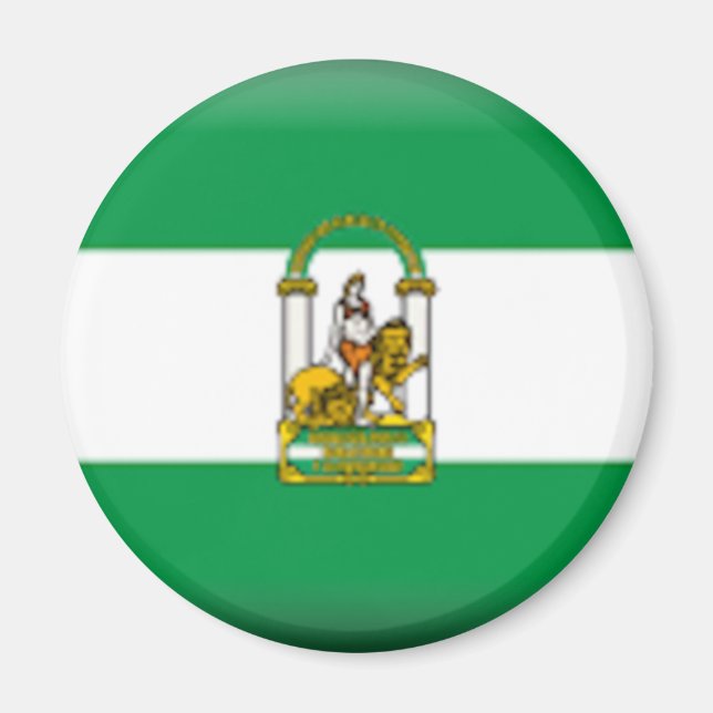 Flag of Andalucia - Spain Magnet (Front)