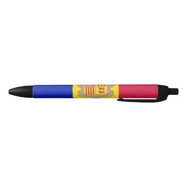 Flag of Andorra Black Ink Pen (Bottom)