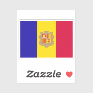 Flag of Andorra custom-cut
