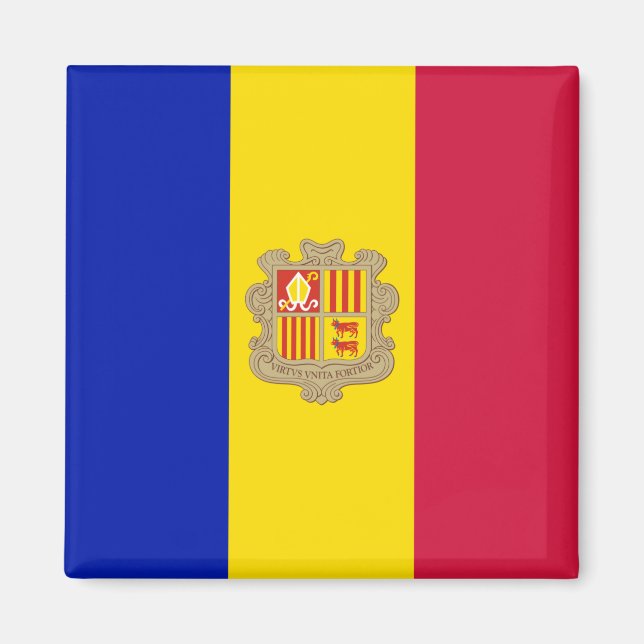 Flag of Andorra Magnet (Front)