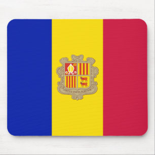Flag of Andorra Mouse Pad