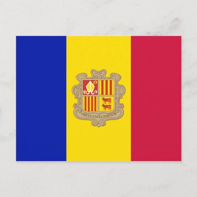 Flag of Andorra Postcard (Front)