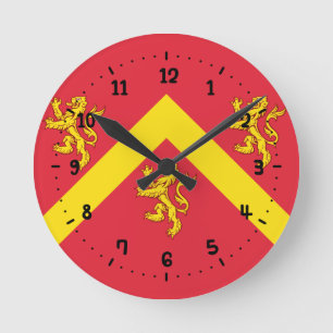 Flag of Anglesey Square Wall Clock