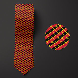 Flag of Angola Pattern Tie