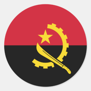 Flag of Angola Sticker