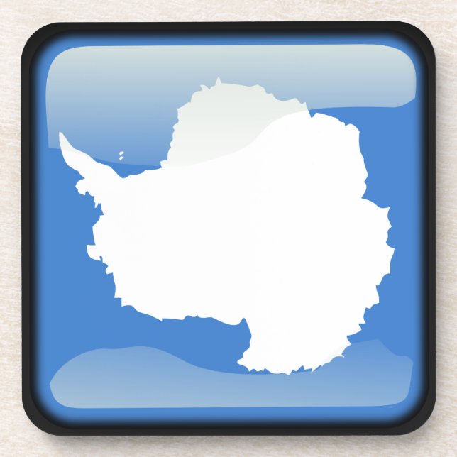 Flag of Antarctica Coaster (Front)