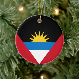 Flag of Antigua and Barbuda Ceramic Ornament