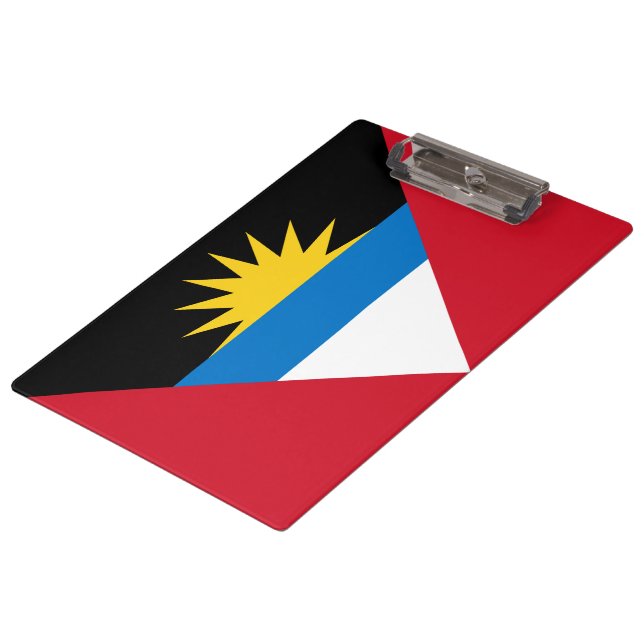 Flag of Antigua and Barbuda Clipboard (Angled)