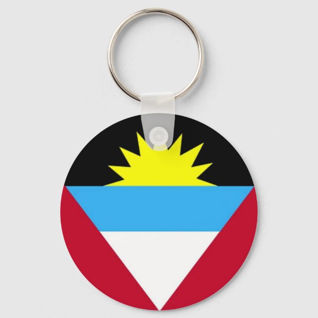 Flag of Antigua and Barbuda Key Ring (Front)