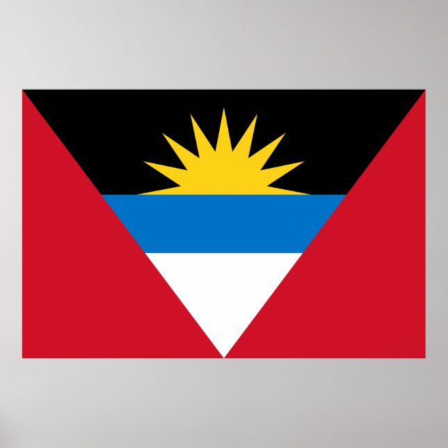 Flag of Antigua and Barbuda Poster (Front)