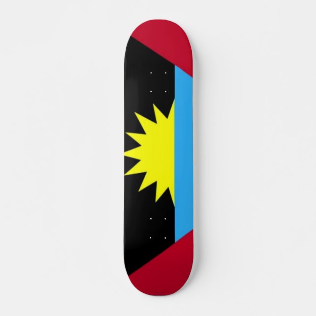 Flag of Antigua and Barbuda Skateboard (Front)