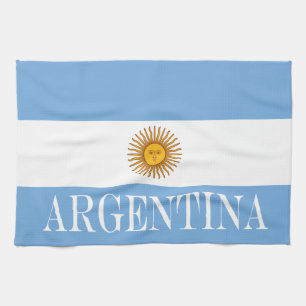 Flag of Argentina Bandera De Argentina Tea Towel