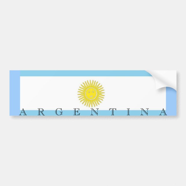 Flag of Argentina Bumper Sticker (Front)