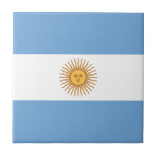 Flag of Argentina Ceramic Tile