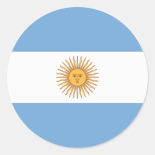 Flag of Argentina Classic Round Sticker