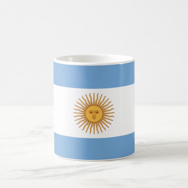 Flag of Argentina Coffee Mug (Center)