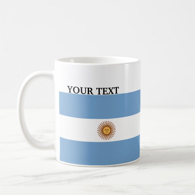 Flag of Argentina Coffee Mug (Left)