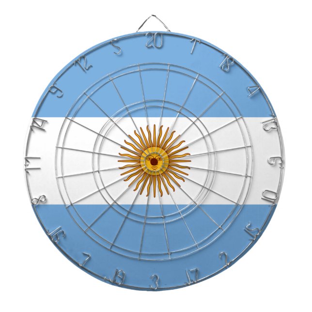 Flag of Argentina Dartboard (Front)