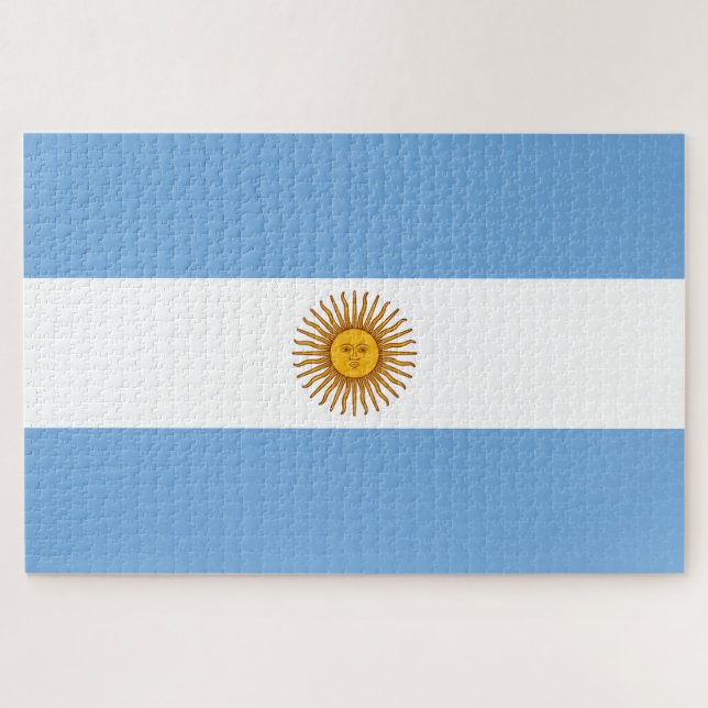 Flag of Argentina Jigsaw Puzzle (Horizontal)