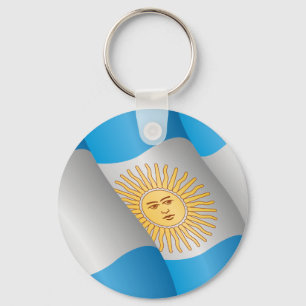 Flag of Argentina keychain