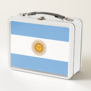 Flag of Argentina Metal Lunch Box