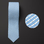 Flag of Argentina Pattern Tie<br><div class="desc">Flag of Argentina Pattern Necktie highlights the national colours of the country from a distance by employing a clever angled design. Upon closer inspection,  the seamless repeatable pattern of tiny flags showcases the country's national banner in an aesthetically pleasing way.</div>