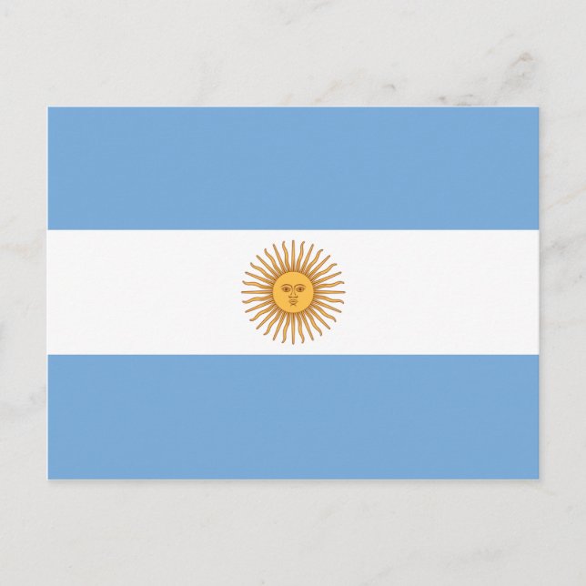 Flag of Argentina Postcard (Front)