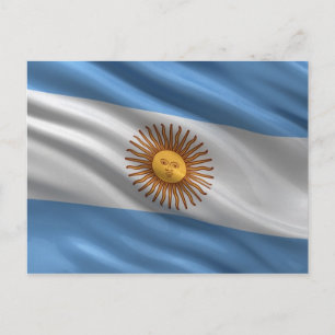 Flag of Argentina Postcard