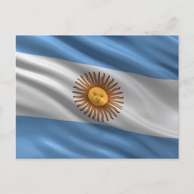 Flag of Argentina Postcard (Front)