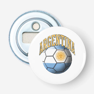 Flag of Argentina Soccer Ball Bottle Opener