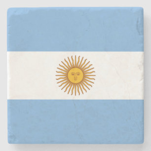 Flag of Argentina Stone Coaster